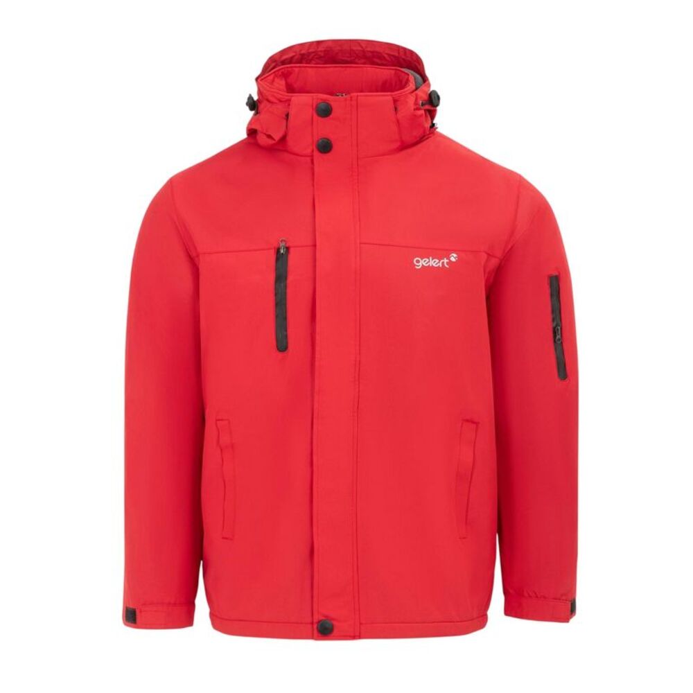 Gelert Mens Solid  Regular Parka / Red